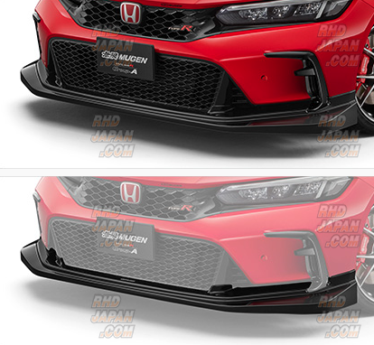 Mugen Aerodynamics GroupA Front Under Spoiler Berlina Black - Civic Type-R FL5